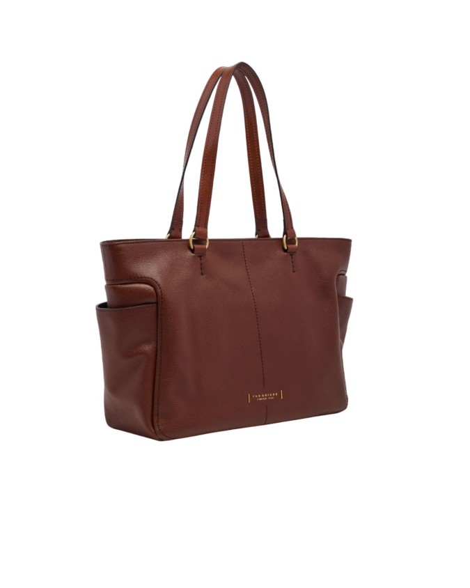  The Bridge - Borsa in pelle shopper con tasche laterali Letizia
