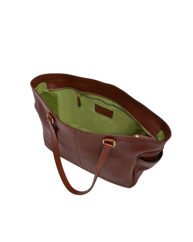  The Bridge - Borsa in pelle shopper con tasche laterali Letizia