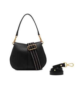 Gianni Chiarini - Helena Round Leather Shoulder Bag with...