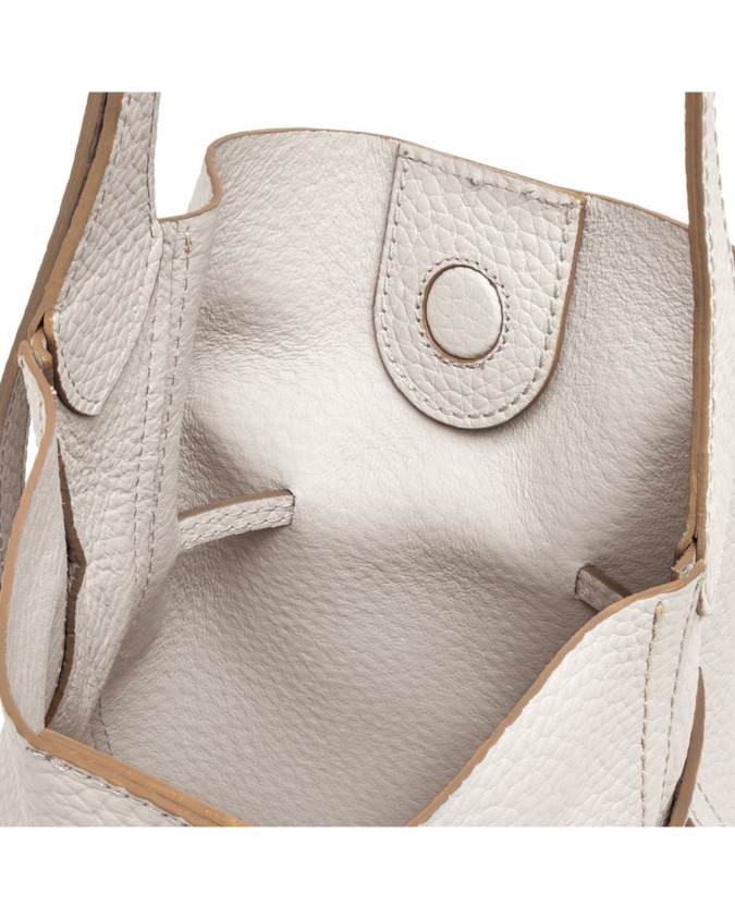  Gianni Chiarini - Borsa a secchiello con coulisse in pelle