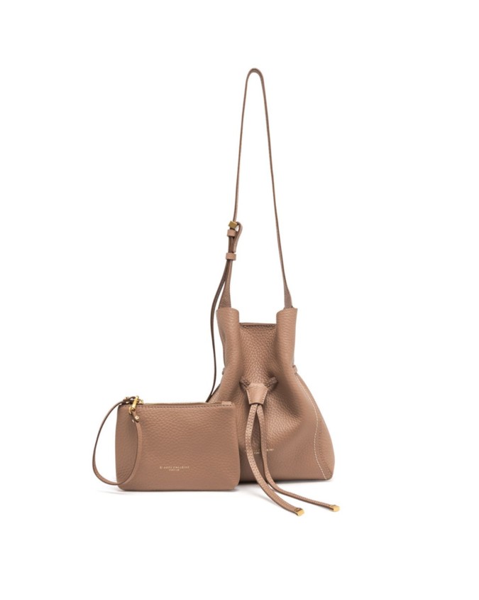  Gianni Chiarini - Borsa a secchiello con coulisse in pelle