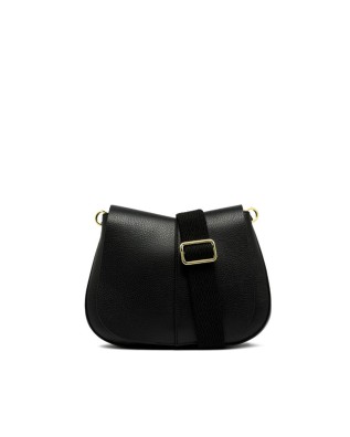 Gianni Chiarini - Borsa a tracolla in pelle con patta Helena Round