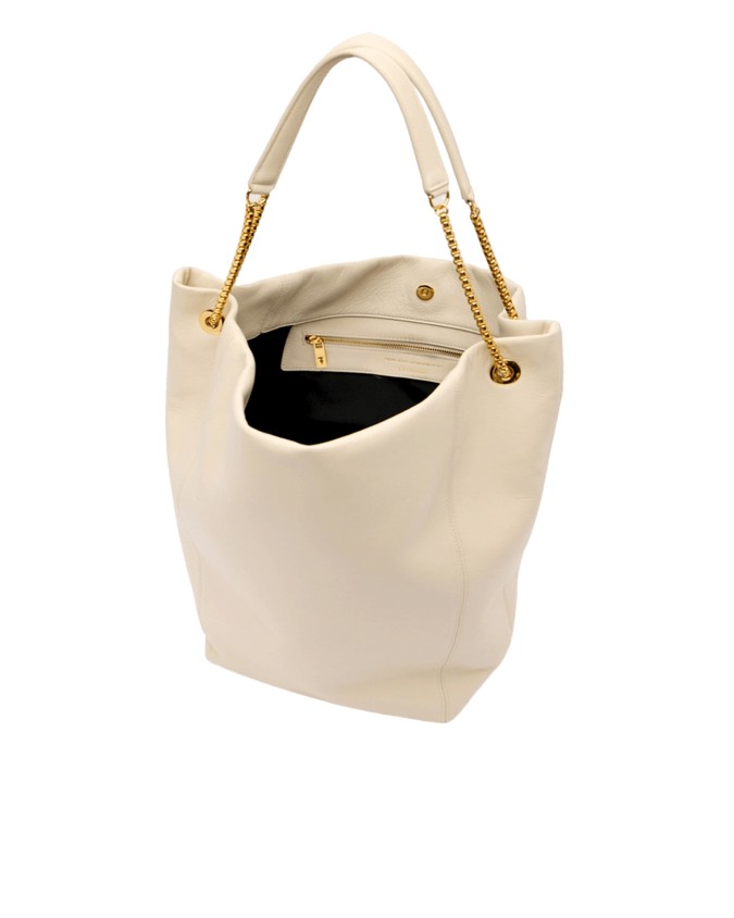  Trussardi - Borsa a spalla in pelle con catena Orbita