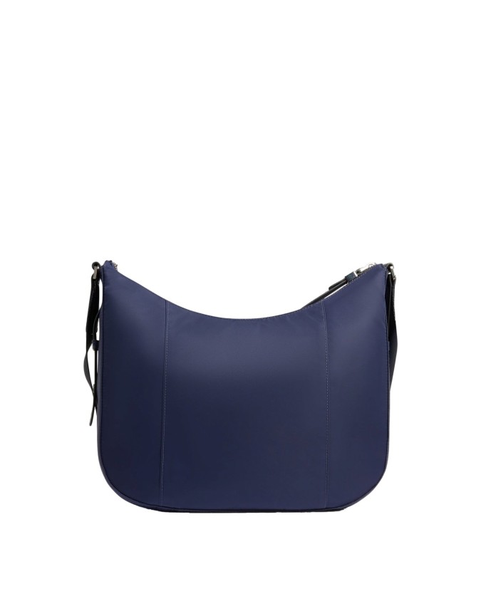 Piquadro - Damen-Umhängetasche aus Leder und recyceltem Stoff