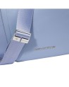 Piquadro - Damen-Umhängetasche aus Leder und recyceltem Stoff