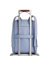  Piquadro - Zaino donna in pelle e tessuto riciclato porta pc