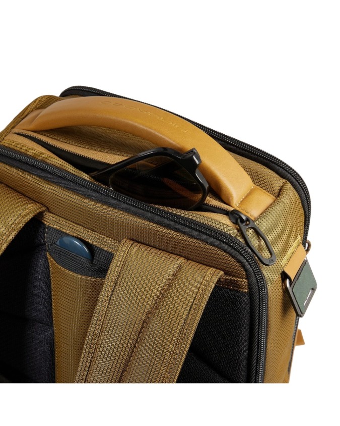  Piquadro – Zaino da viaggio porta pc 14’’ in pelle vegana e