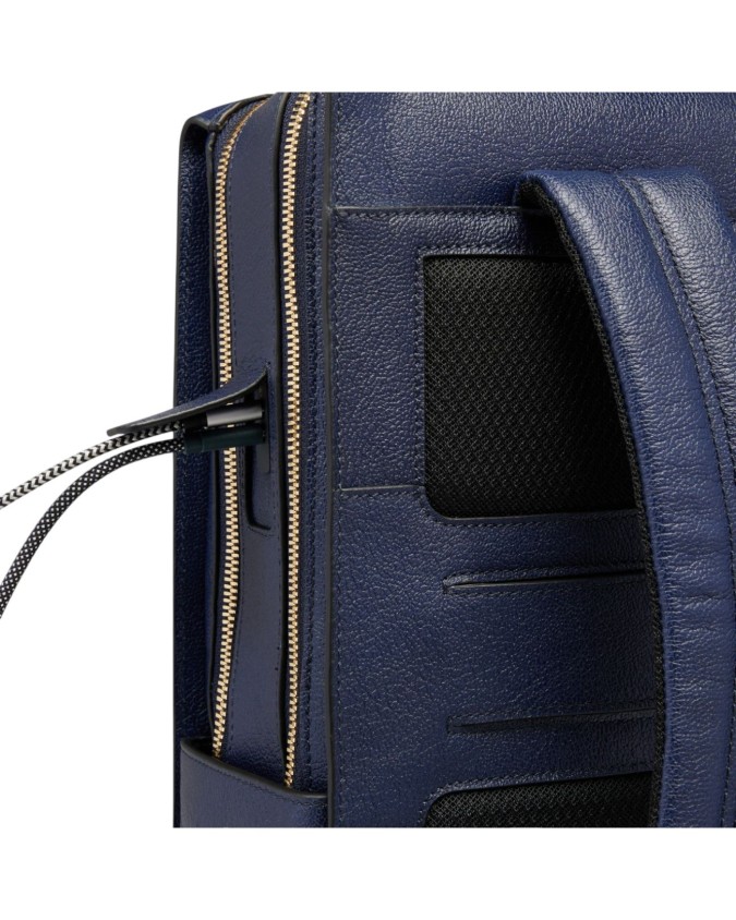  Piquadro - Zaino donna in pelle porta pc 15,6" con protezione