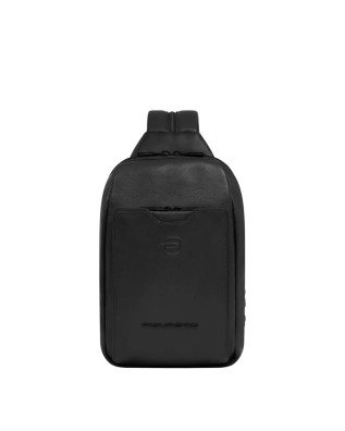  Piquadro - Zaino monospalla uomo in pelle porta iPad®mini AEL