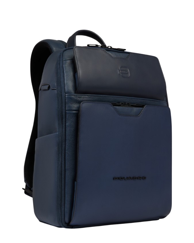 Piquadro - Reisrucksack aus Leder mit...