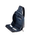  Piquadro - Zaino monospalla uomo in pelle porta iPad®mini Solm