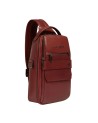  Piquadro - Zaino monospalla uomo in pelle porta iPad®mini Solm