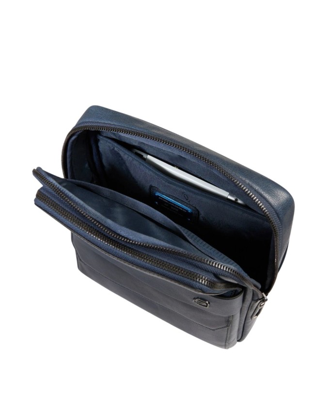  Piquadro - Borsello uomo in pelle porta iPad® con protezione