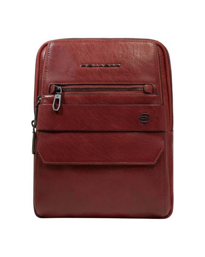  Piquadro - Borsello uomo in pelle porta iPad® con protezione
