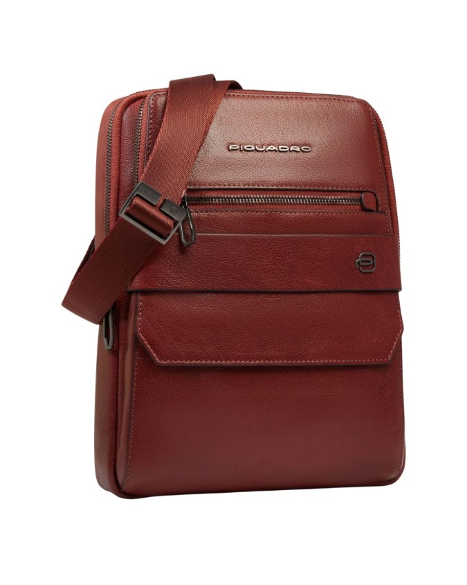  Piquadro - Borsello uomo in pelle porta iPad® con protezione