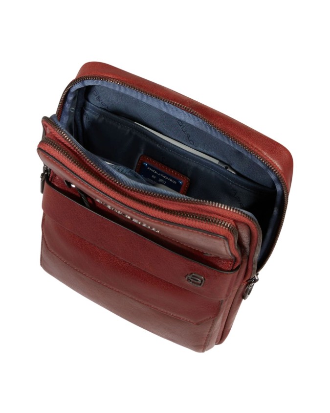  Piquadro - Borsello uomo in pelle porta iPad® con protezione