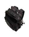  Piquadro - Zaino da viaggio espandibile in pelle e tessuto