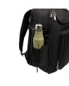  Piquadro - Zaino da viaggio espandibile in pelle e tessuto