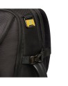  Piquadro - Zaino da viaggio espandibile in pelle e tessuto