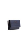  Piquadro - Portafoglio donna piccolo in pelle con patta RFID