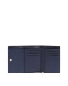  Piquadro - Portafoglio donna piccolo in pelle con patta RFID