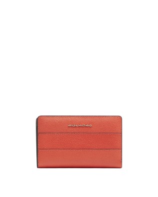 Piquadro - Medium-sized women's RFID leather wallet - Orange