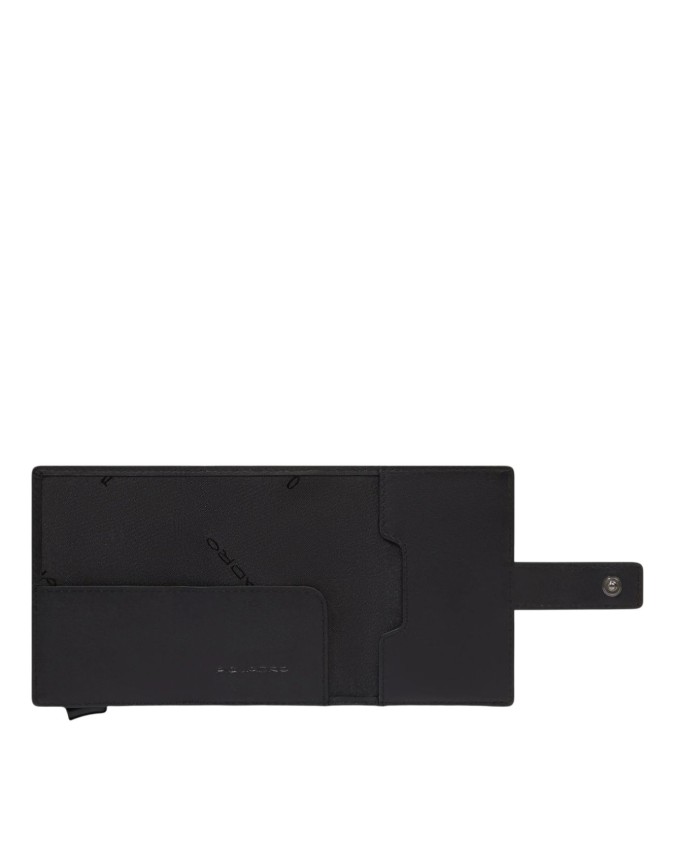  Piquadro - Portacarte uomo automatico in metallo e pelle