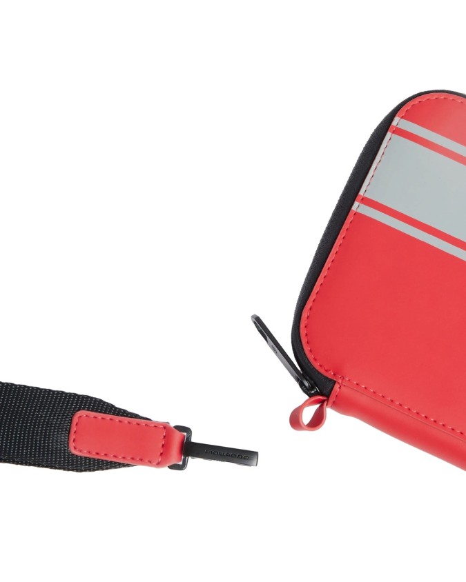  Piquadro - Porta passaporto in tessuto con zip Piquadro x