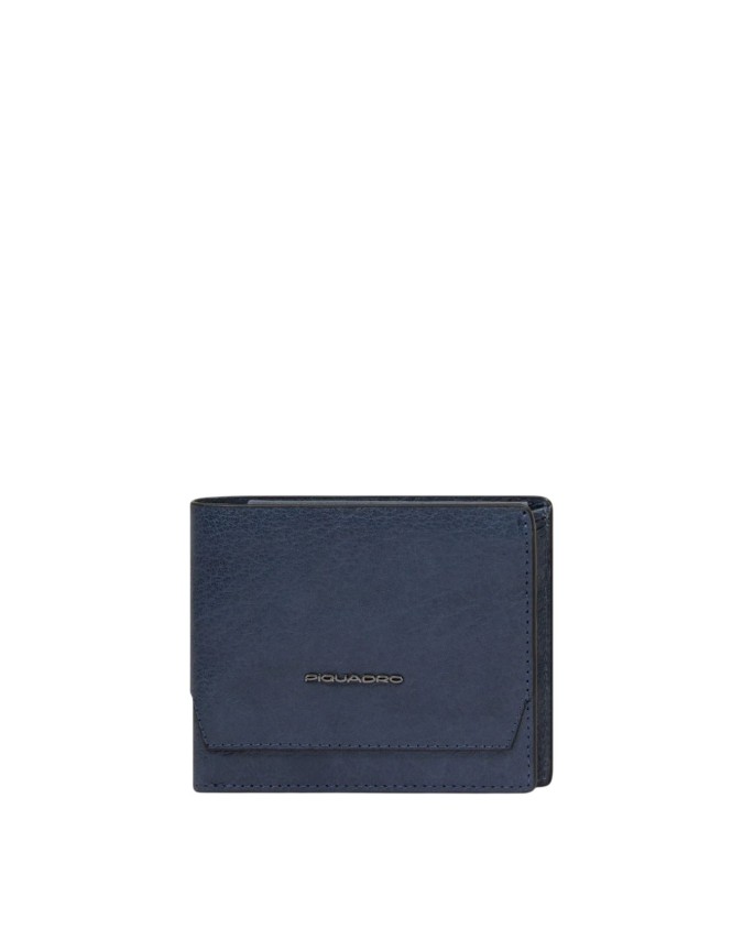  Piquadro - Portafogli uomo in pelle con volantino staccabile