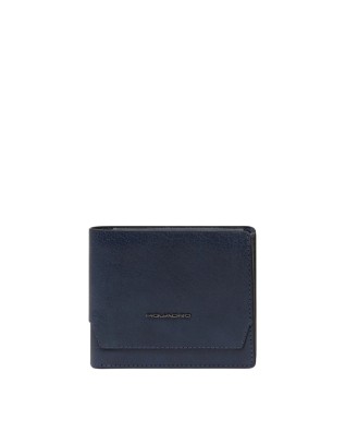 Piquadro - Portafoglio uomo compatto in pelle porta documenti Solm