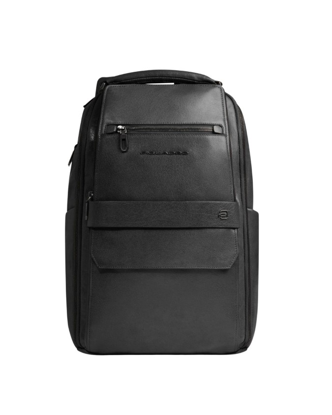  Piquadro - Zaino da viaggio in pelle personalizzabile porta pc
