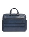  Piquadro - Cartella in pelle con due manici porta pc 14'' un