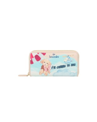  Braccialini - Portafoglio donna zip around in simil pelle