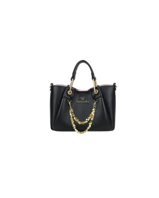  Braccialini - Borsa a mano in simil pelle con catena gioiello 2