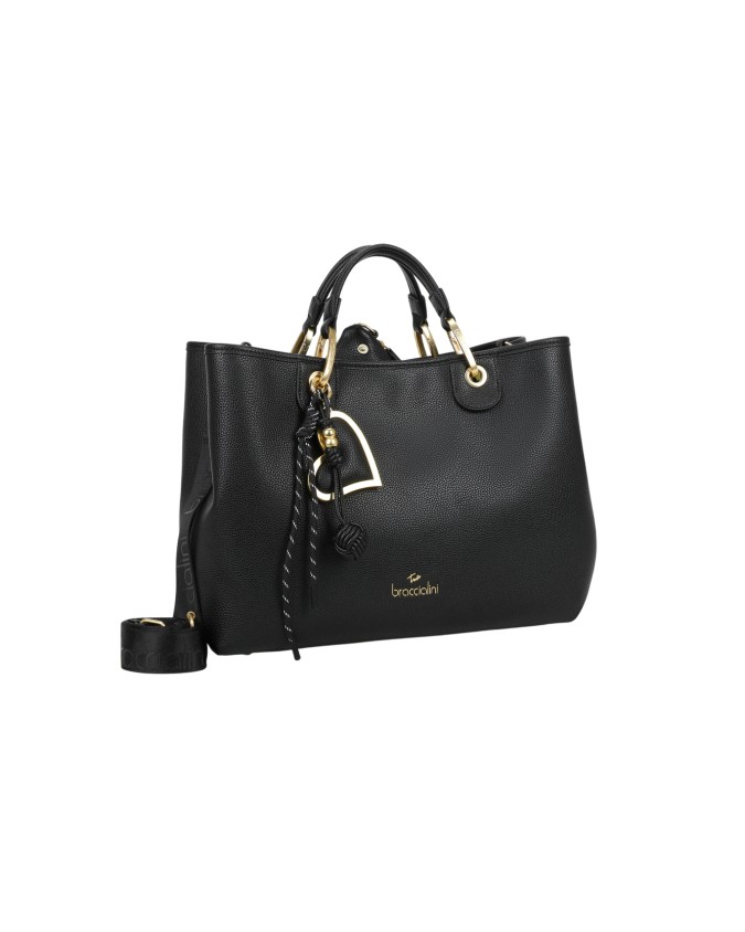  Braccialini - Borsa a mano in simil pelle con tracolla Beth