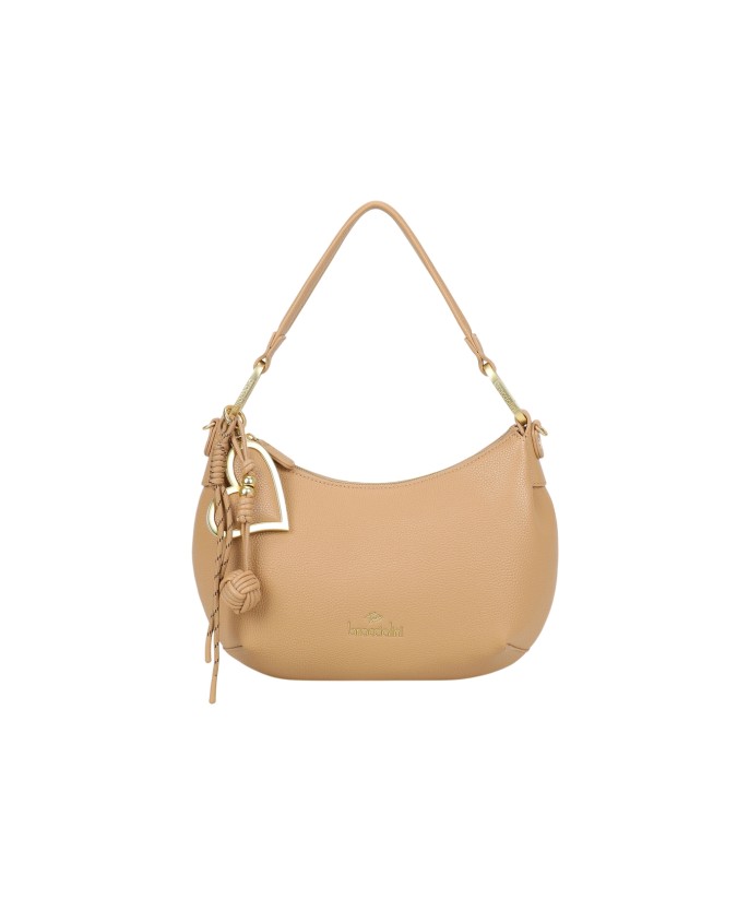  Braccialini - Borsa a spalla in simil pelle con charm Beth
