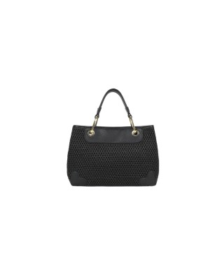 Braccialini - Borsa a mano media in tessuto tricot effetto paglia Beth Tricot 2