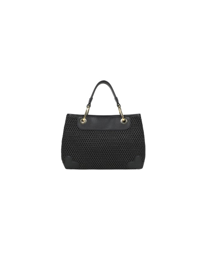  Braccialini - Borsa a mano media in tessuto tricot effetto