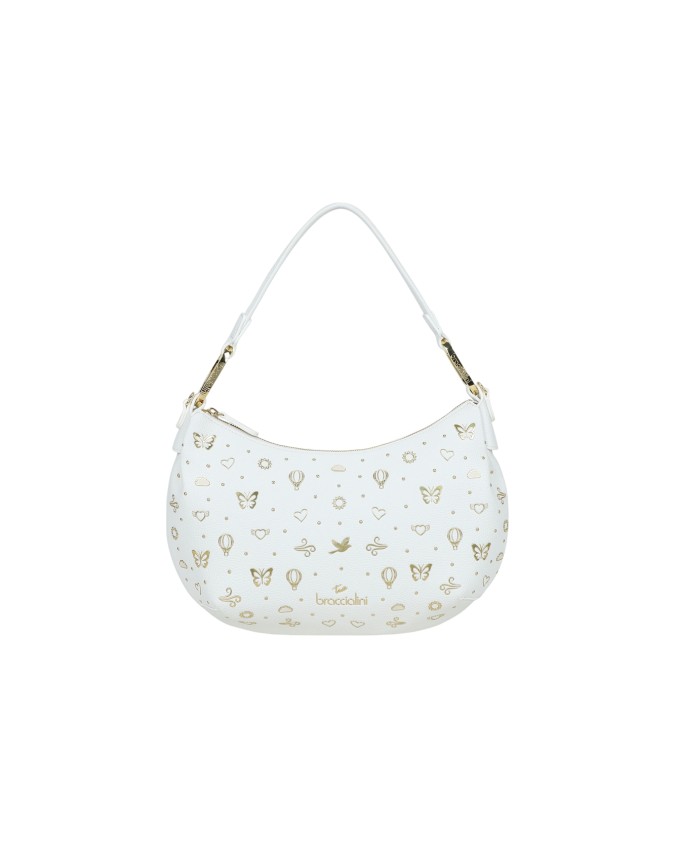  Braccialini - Borsa a spalla in simil pelle Beth Strass