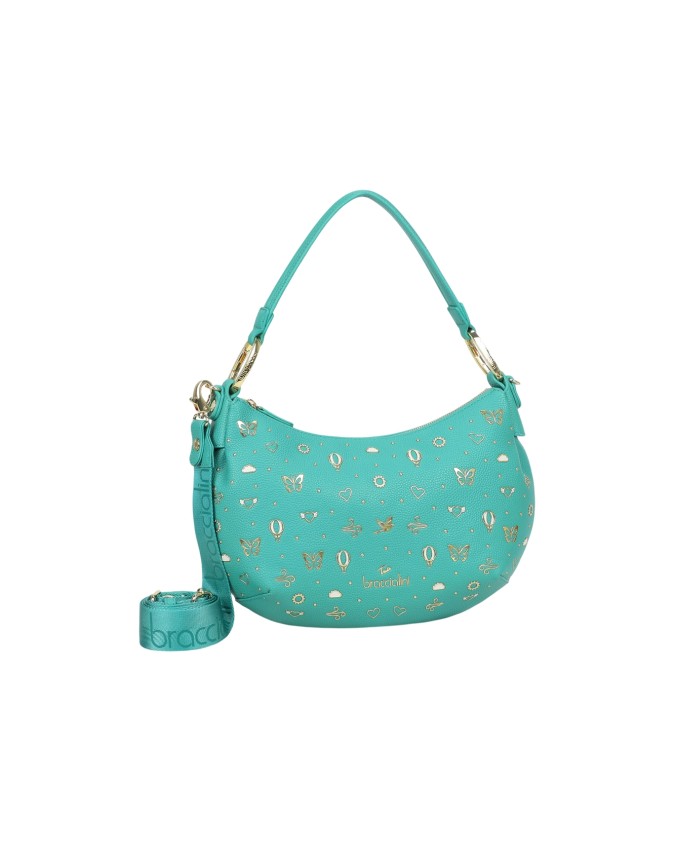  Braccialini - Borsa a spalla in simil pelle Beth Strass