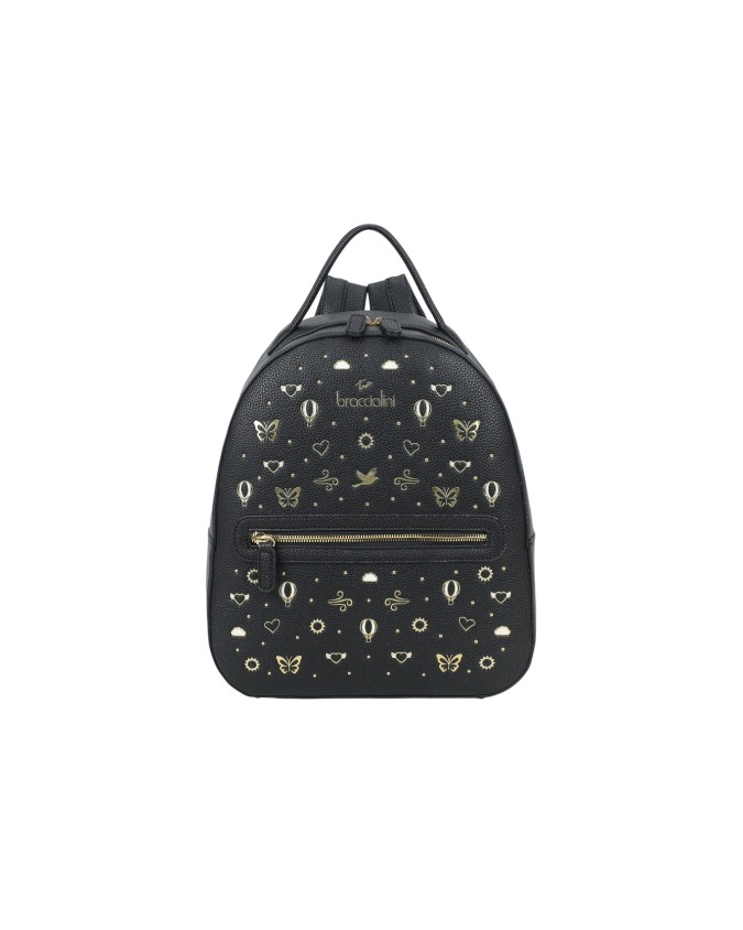  Braccialini - Zaino donna in simil pelle con borchie Beth