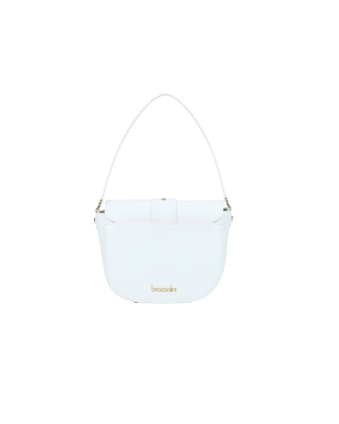  Braccialini - Borsa a spalla in pelle con patta Baroque