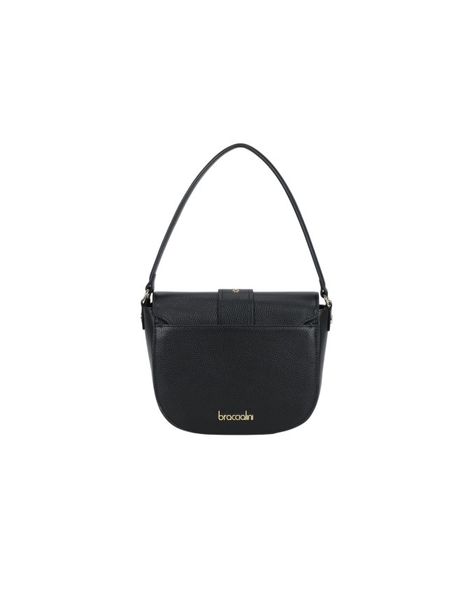  Braccialini - Borsa a spalla in pelle con patta Baroque