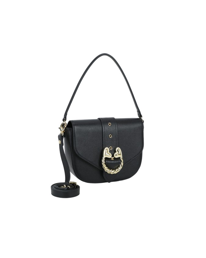  Braccialini - Borsa a spalla in pelle con patta Baroque