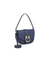  Braccialini - Borsa a spalla in pelle con patta Baroque