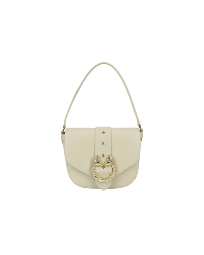  Braccialini - Borsa a spalla in pelle con patta Baroque