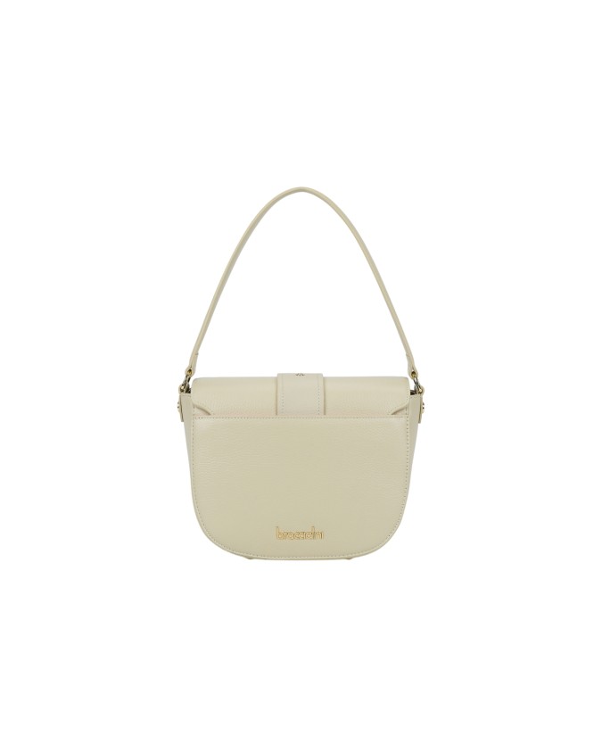  Braccialini - Borsa a spalla in pelle con patta Baroque