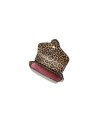  Braccialini - Borsa a spalla in pelle con stampa leopardata