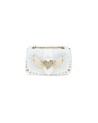  Braccialini - Borsa a spalla in simil pelle con borchie Rock