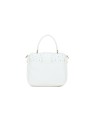  Braccialini - Borsa a mano in simil pelle con patta e borchie